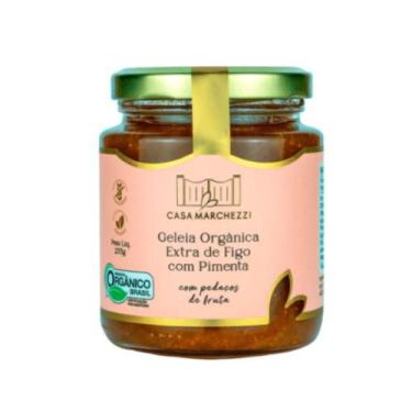 Imagem de Geleia de Figo com Pimenta Orgânica Casa Marchezzi  255g