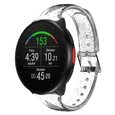 Imagem de Pulseira feminina para smartwatch Polar, 20 mm, 22 mm, pulseira esportiva transparente de silicone macio compatível com Polar Unite, Ignite, Ignite 2, Ignite 3, Pacer, Pacer Pro, Vantage V3, Grit X