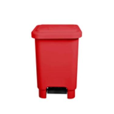 Imagem de Lixeira 25L Quadrada C/Pedal - JSN, Vermelho