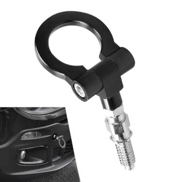 Imagem de ijuicy Gancho de reboque estilo pista de corrida de carro, gancho de reboque de para-choque dianteiro, acessórios de modificação de carro, compatível com 97-06 série 3/série 5/série 7/Z3/Z4, mini