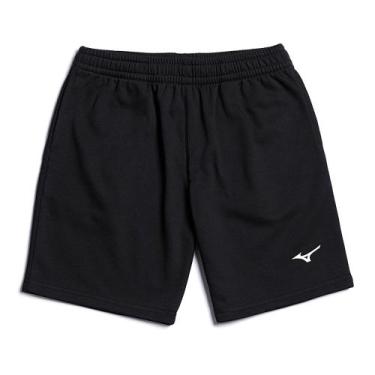 Imagem de Bermuda Infantil Mizuno Moletom Jr, Preto, 8