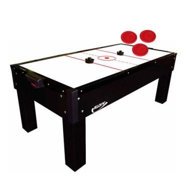Imagem de MESA DE AERO HOCKEY PRETA 1048 KLOPF + 3 Discos