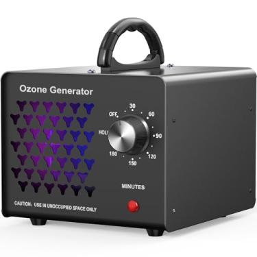 Imagem de NAMOWELL Gerador De Ozônio 70000Mg, Máquina Alta Capacidade Para Remoção Odores Até 560 M², Eliminador, Ozonizador Ionizador Fumaça, Carro, Porão E Quarto Animais, Preto