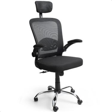 Imagem de Cadeira De Escritorio Presidente Giratória Ergonômica Mesh