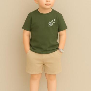 Imagem de Conjunto Infantil Masculino Estampa Foguete 115 Fofo Várias Cores Look