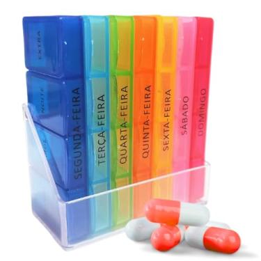 Imagem de Porta Comprimidos Organizador Semanal Caixa Remédio Vitamina