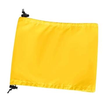 Imagem de Fenteer Touca de banho para cães e gatos, protetor de ouvido ajustável, à prova d'água, reutilizável, para banho de animais de estimação, Amarelo