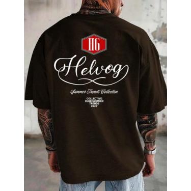 Imagem de Camiseta Masculina Oversized Minimalista Streetwear Grande - NoBrand, 