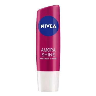 Imagem de Protetor Labial Nivea 4,8G Lip Care Amora-Unissex