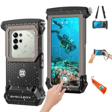 Imagem de Saupsitnz Capa de telefone 2025 Mergulho Snorkeling para iPhone 17/16/15/14/13/12/11 Pro Max/XS/X Samsung Galaxy S25/S24/S23 Professional Scuba Dive Waterproof Underwater Photo Video Cover (5ª geração