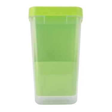 Imagem de AUNMAS Recipiente de Coentro, Caixa de Armazenamento de Frescura Vegetal Transparente de Plástico Com Divisor, Organizador de Refrigerador de Cozinha Reutilizável Multiuso para Frutas (Verde)