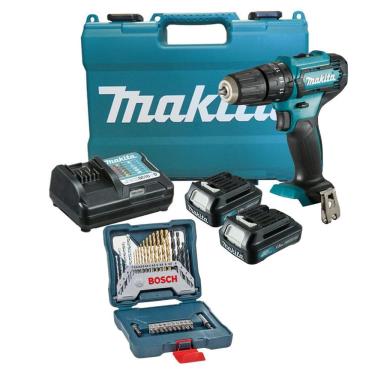 Imagem de Parafusadeira/Furad Impacto Makita 12V Hp333Dwye 2 Baterias