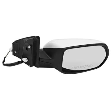 Imagem de Espelho retrovisor dobrável elétrico (lado direito do passageiro) 76258-T0A-A11 3 pinos NH603P branco pérola NH603P para Honda CR-V 2.4L 2012 2013 2014 2015 2016, 76258T0AA11 HO1321268