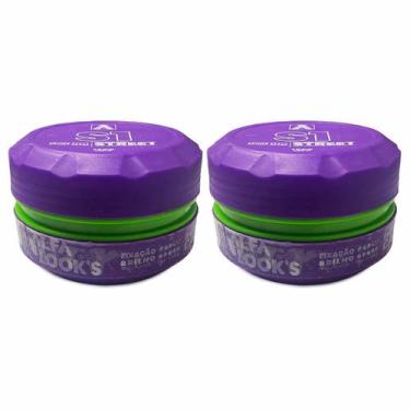Imagem de kit 2x Pasta cabelo brilho street S1 150g Alfa Look's