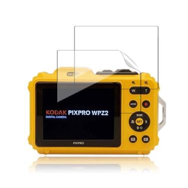 Imagem de NOUKAJU [Pacote com 2] Protetor de tela para KODAK PIXPRO WPZ2, película protetora HD, dureza 6h, arranhões, anti-impressão digital, película protetora para câmera KODAK PIXPRO WPZ2 (não vidro
