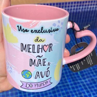 Imagem de caneca MÃE e AVÓ - Uso exclusivo da melhor mãe e avó do mundo - cerâmi