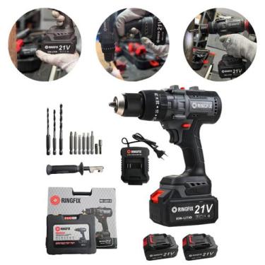 Imagem de Furadeira Impacto com Acessórios 21V RI 3221 3300RPM - Ringfix