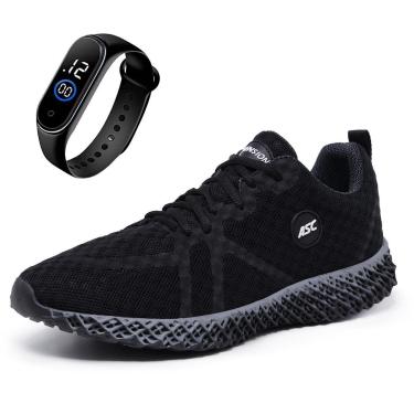 Imagem de Combo Tênis Masculino Ghost 3 com Relógio – Leve e Confortável para Caminhada, Academia e Dia a Dia-Feminino