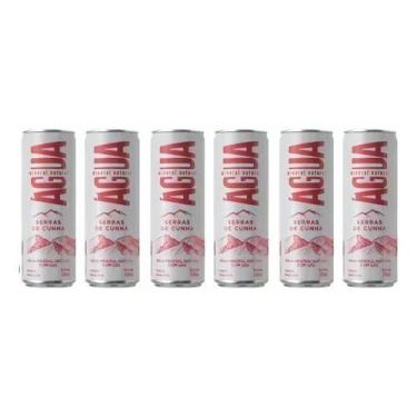 Imagem de Água mineral serras de cunha com gás lata 350ml pack c/6und