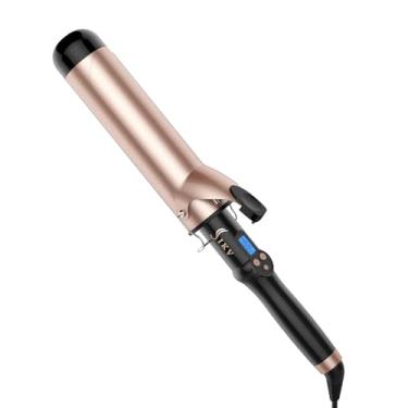 Imagem de IKV Modelador de cachos de 5 cm para cabelos longos, varinha de cachos extra grande, turmalina de cerâmica, modelador de cabelo de barril longo duplo