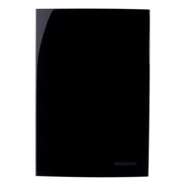 Imagem de Linha Sleek Ebony Placa Cega 4x2 - Embralumi, Preto