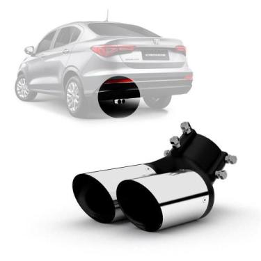 Imagem de Ponteira Esportiva Para Escapamento Fiat Cronos Aço Inox - Outs