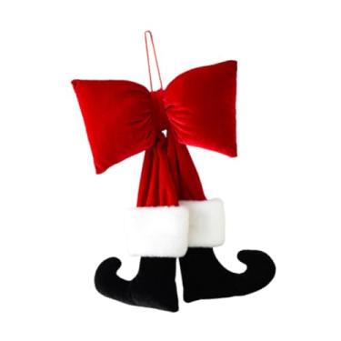 Imagem de Vaveren Pingente de Natal para decoração de pendurar, pingente de Natal para presente, adereços fotográficos multiuso, enfeite de para vitrine de loja e, 40cmx25cm