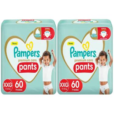 Imagem de Kit 2 Fralda Descartável Pampers Premium Care Pants XXG 60 Unidades cada