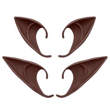 Imagem de Cosplay Elf Ears Tavery Brown Soft Pointed, 2 pares para adultos/crian