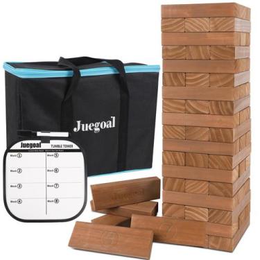 Imagem de Giant Tumble Tower Juegoal Brown 54 peças para crianças adultas