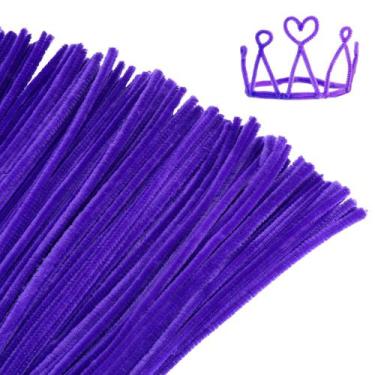 Imagem de Limpadores de cachimbo Giwrmu Chenille Stem 100 peças de roxo profundo