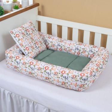 Imagem de Ninho Redutor De Berço Para Bebê Menino Estampa Sublimada - Carinha de