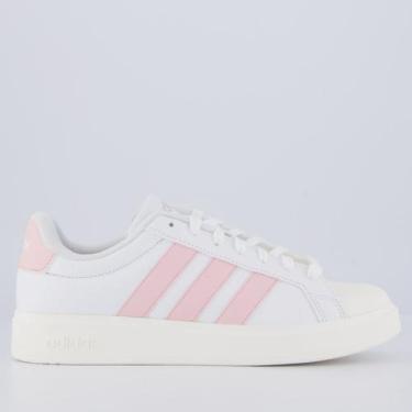Imagem de Tênis Adidas Streettalk Feminino Branco e Rosa, 38