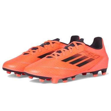 Imagem de adidas Tênis unissex adulto F50 Club flexível, Turbo/Aurora Preto/Platin Metálico, 34/35 BR