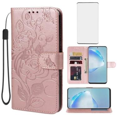 Imagem de Vavies Capa para Galaxy S20 Plus 5G, capa carteira para Samsung S20+ SM-G985 com protetor de tela de vidro temperado, capa flip de couro com suporte para cartão de crédito para Samsung Galaxy S20+
