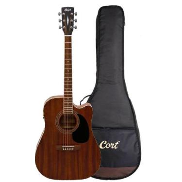 Imagem de Violão eletro acústico folk cort ad880mce mahogany c/ bag