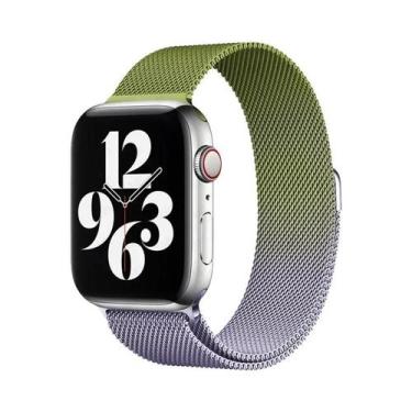 Imagem de Pulseira De Metal Milanese Loop De 44mm 40mm 45mm 41mm Para Apple Watc