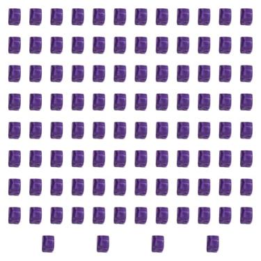 Imagem de Fenteer 100 peças de blocos de cubos de acrílico, blocos de construção, jogo de tabuleiro educacional de seis lados, brinquedos de treinamento sensorial para, Tolet