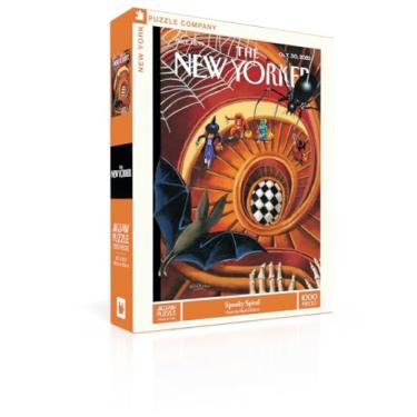 Imagem de New York Puzzle Company - New Yorker Spooky Spiral - Quebra-cabeça de 1000 peças para noites de jogos em família por Mark Ulriksen