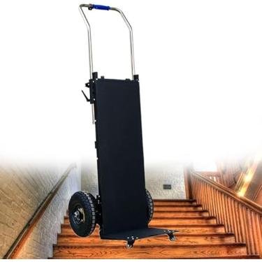 Imagem de Carrinho De Carrinhos De Mão De Escada Elétrica Fácil Para Baixo Para Mover A Distribuição Logística Do Armazém