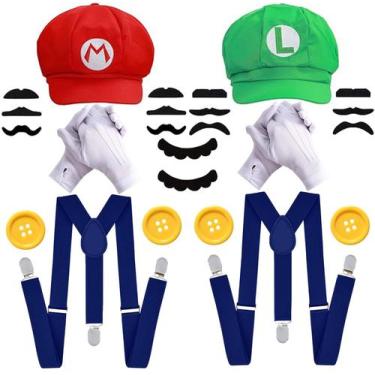 Imagem de Conjunto de fantasias Ratote Mary and Luigi Halloween para adultos