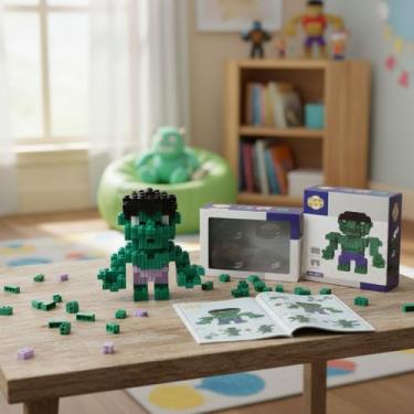 Imagem de Bloco Mágico de Montar Hulk Filme Marvel Heroi Brinquedo - Macall