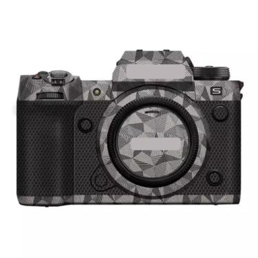 Imagem de XH2 X-H2 XH2S Adesivo protetor do corpo da câmera película decalque para FujiFilm X-H2 XH2S filme de vinil espelhado (titânio triangular)