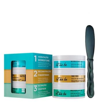 Imagem de Kit Cronograma Capilar Biorest. Fiber Finish e Protein Let Me Be 60g