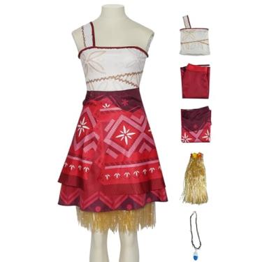 Imagem de Bleoavre Vestido de princesa para mulheres, fantasia de princesa, fantasia de Halloween, cosplay com acessórios (vermelho, M)