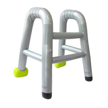 Imagem de IEUDNS Andador inflável engraçado, acessório para fantasia de velhice, Halloween realista, acessório engraçado para festa de idosos para eventos, fantasias e