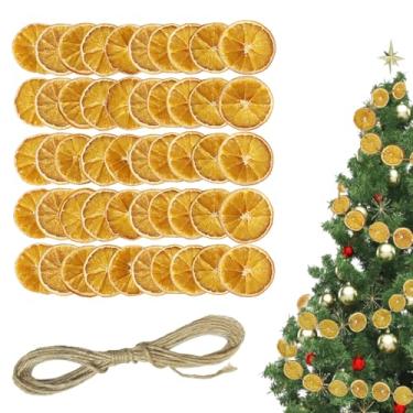 Imagem de Tahonuss 50 Peças De Fatias Laranja Secas, Frutas Naturais A Granel Com Corda Juta, Decorações Para Árvores Natal, Enfeites Artesanais Faça Você Mesmo, Guirlanda Pendurada, Materiais Fazer Guirlanda