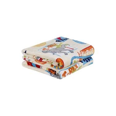 Imagem de Manta felpuda coberta kids soft solteiro infantil de dino