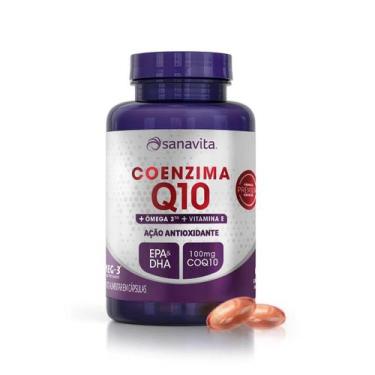 Imagem de Coenzima Q10 + Omega 3 + Vit E - Sanavita - 60 Caps