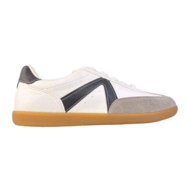 Imagem de Sapatenis Feminino Casual Conforto Vizzano 1430102, Branco, Cinza, Pre